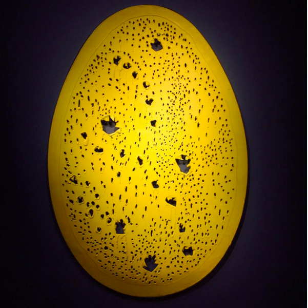 盧齊歐·封塔納《空間概念,上帝的結(jié)局》 估價:咨詢價 成交價:2917.3萬美金(含傭金)